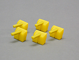 Clips assembly,  yellow product photo Front View S