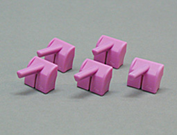 Clip, kpl.   rosa Produktfoto Front View S