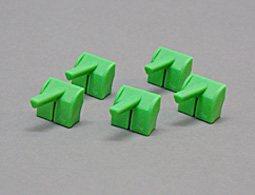 Clips, assy.- light green, pack of 5 产品照片 Front View S