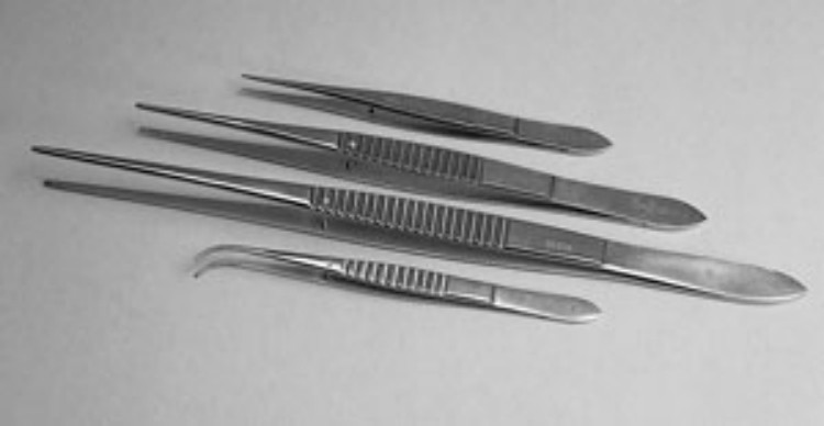 Eye Dressing Forceps product photo Front View S
