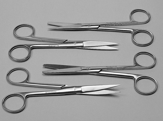 thumbnail image 2 of Set Of 2 Medical Grade Surgical Scissors – Straight & Curved Dissecting Scissors 2 of 6