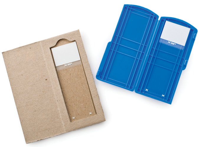 One Slide Mailer Plastic and Chipboard 製品画像 Front View L
