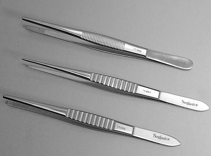 Thumb Dressing Forceps product photo Front View S